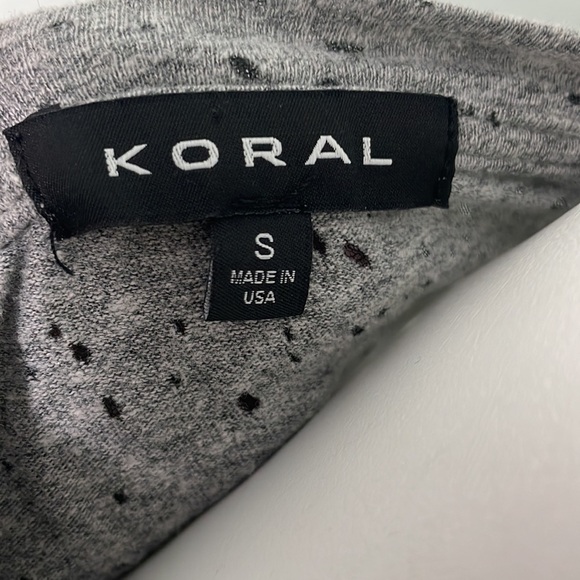 Koral gray long sleeve Swiss cheese shirt - Picture 8 of 9